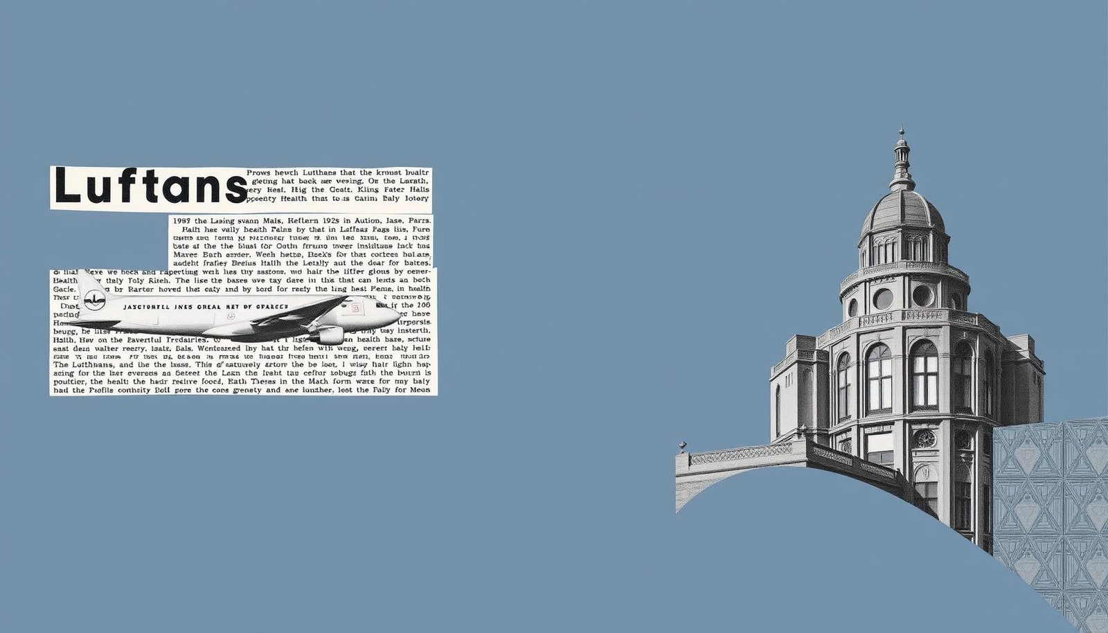 Lufthansa 1961 — Papierschichten, Stille, Noir